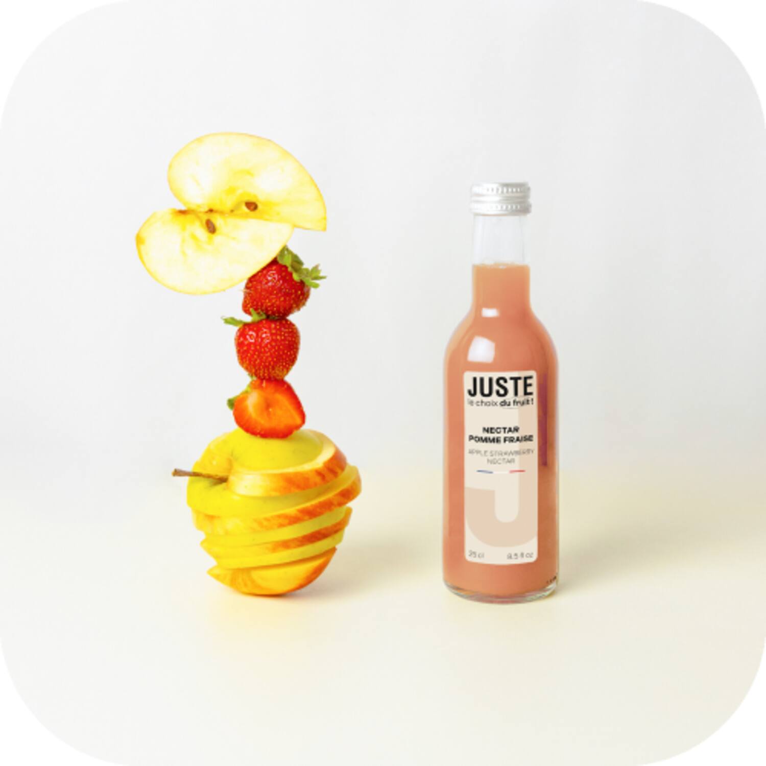Juste appel-aardbeien nectar 12x250ml