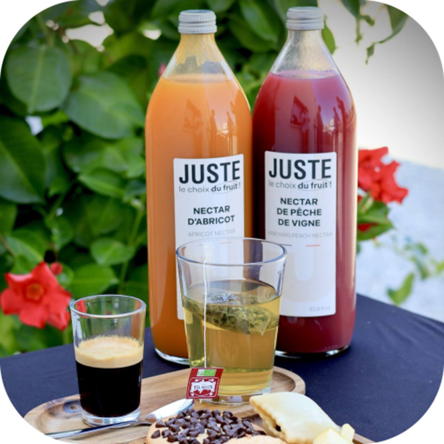 Juste wijngaardperziken nectar 6x1l