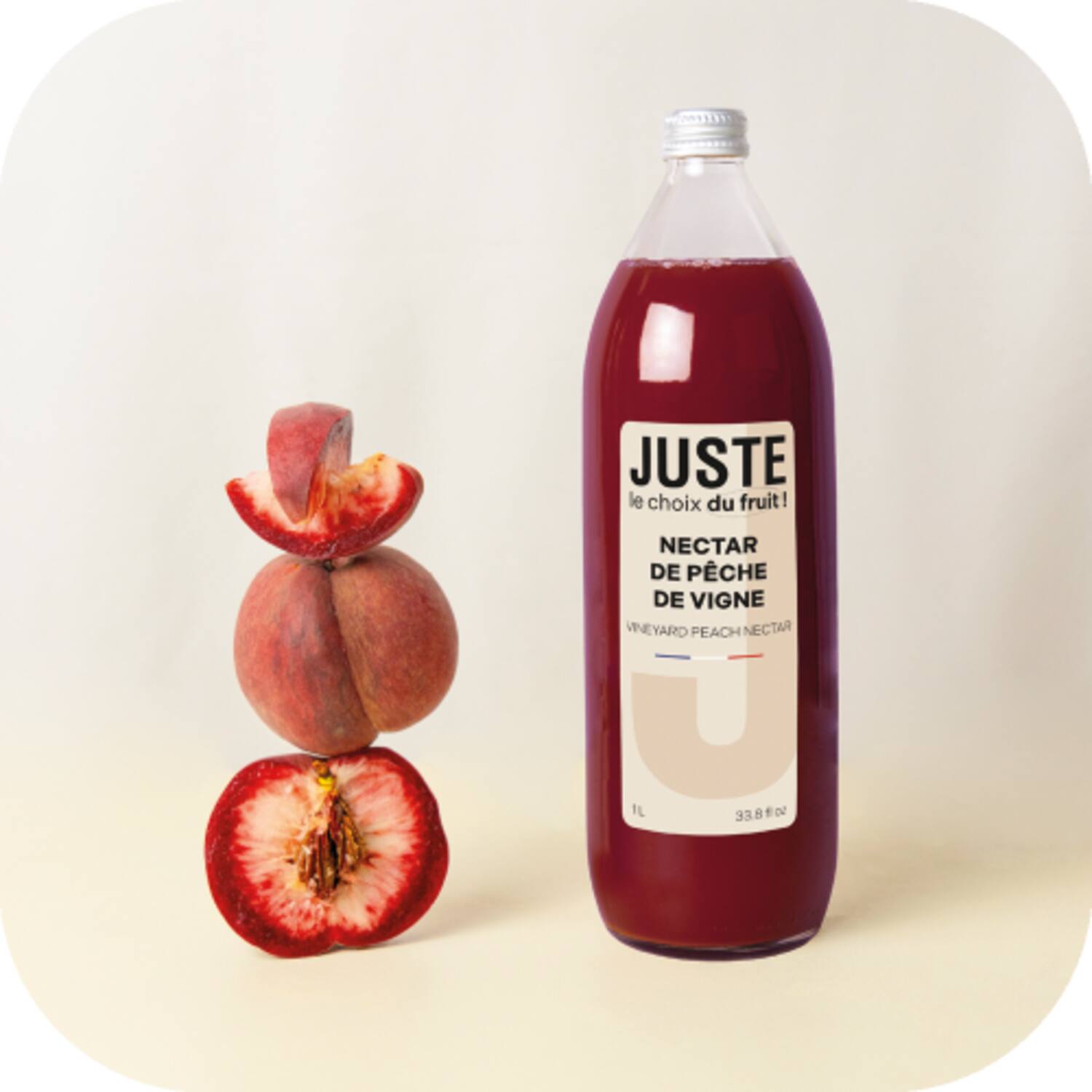 Juste wijngaardperziken nectar 6x1l