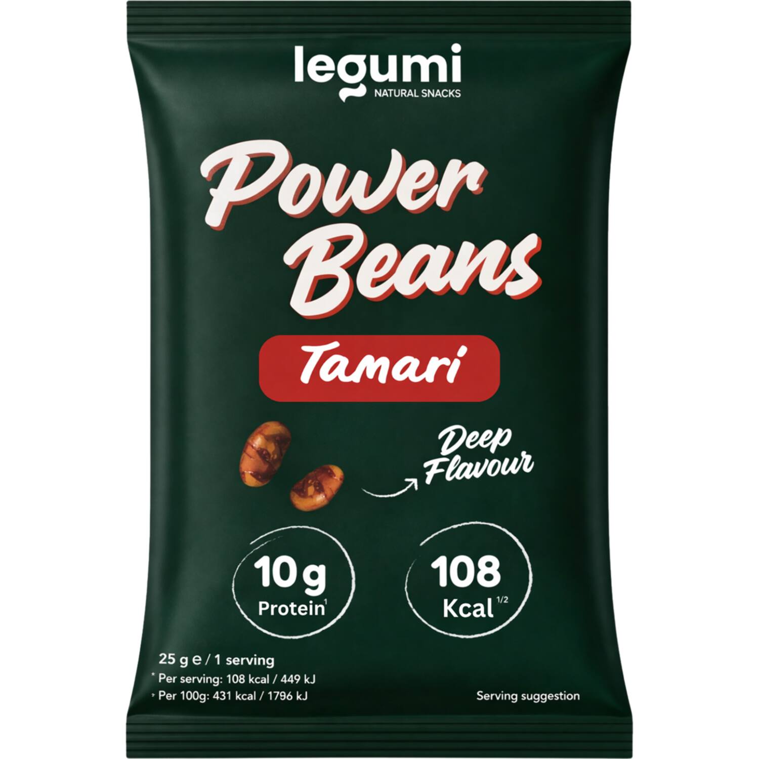 Legumi sojabonen snack tamari 10x25g
