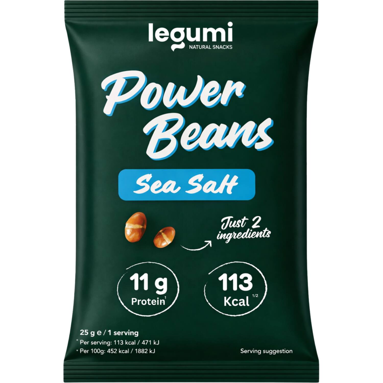 Legumi sojabonen snack sea salt 10x25g