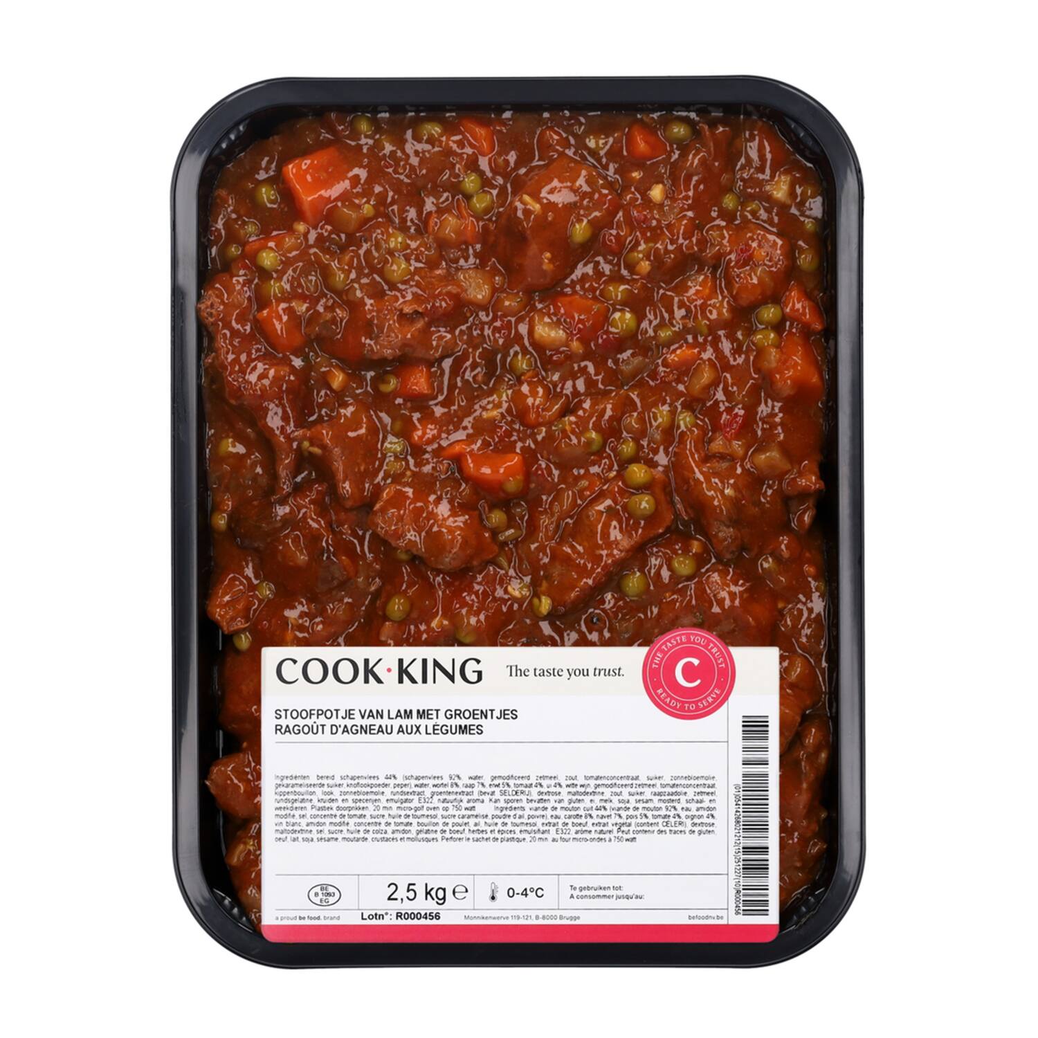 Stoofpotje lam met groenten 2,5 Kg COOKKING