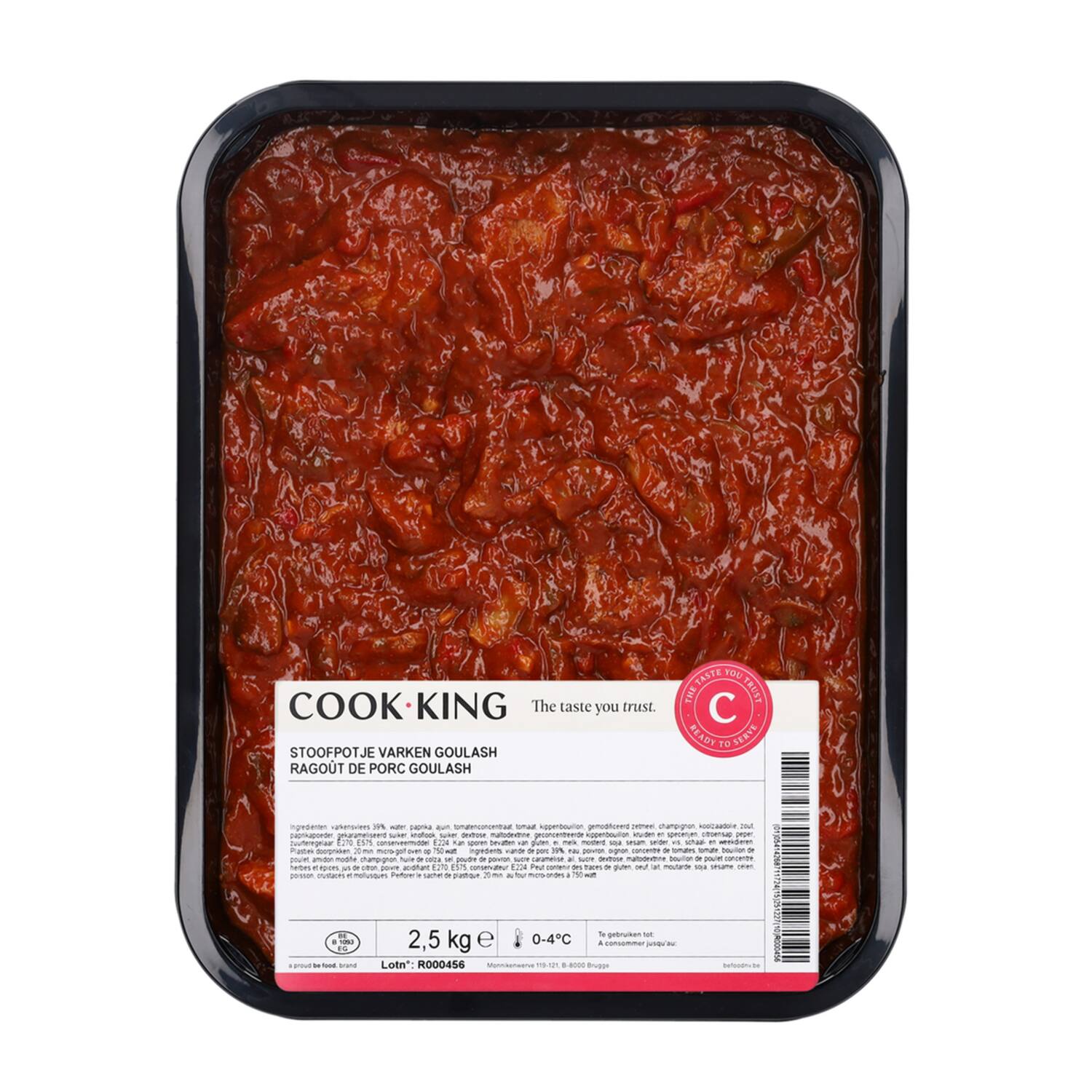 Cookking Stoofpotje varken goulash 2,5 kg
