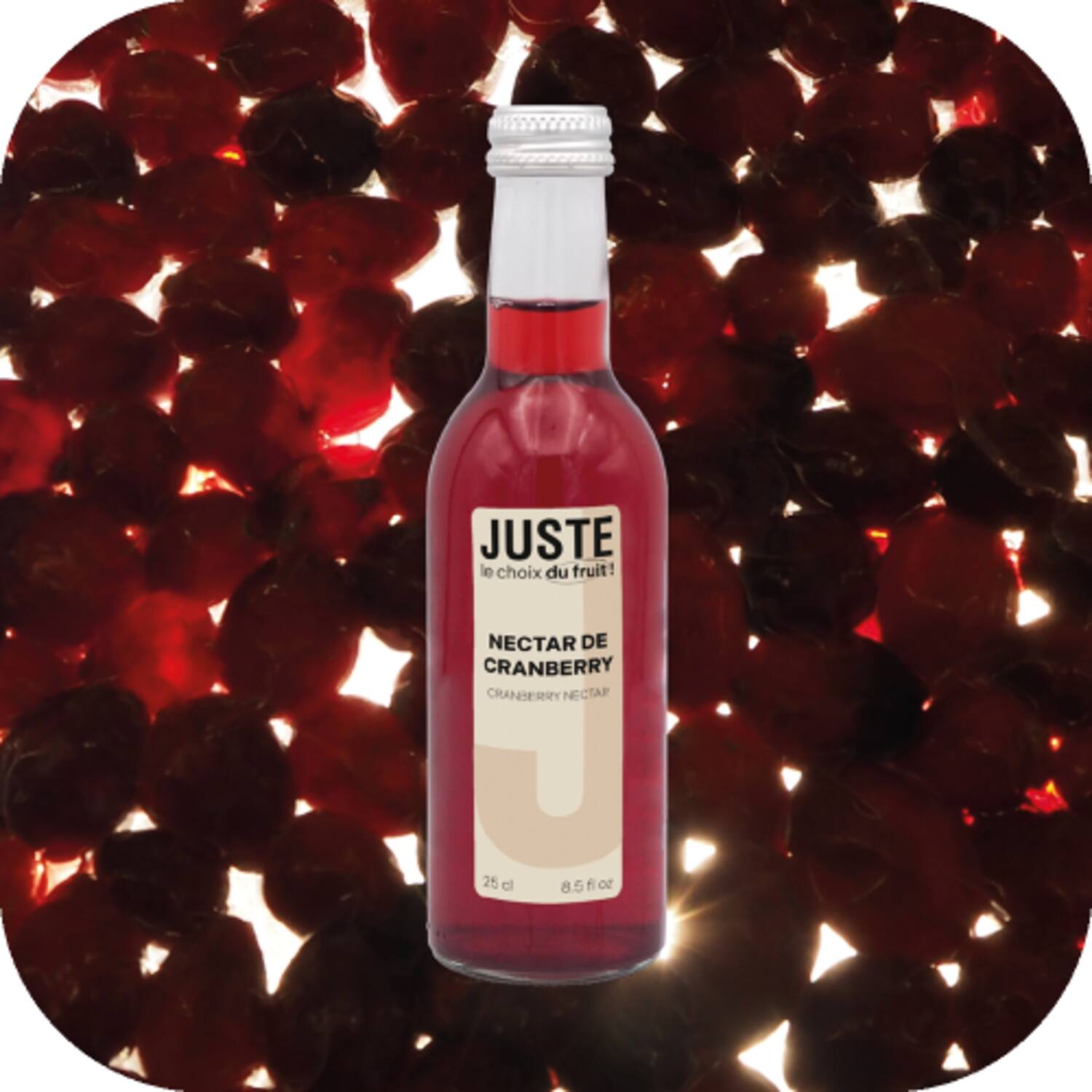 Juste nectar cranberry 12x250ml