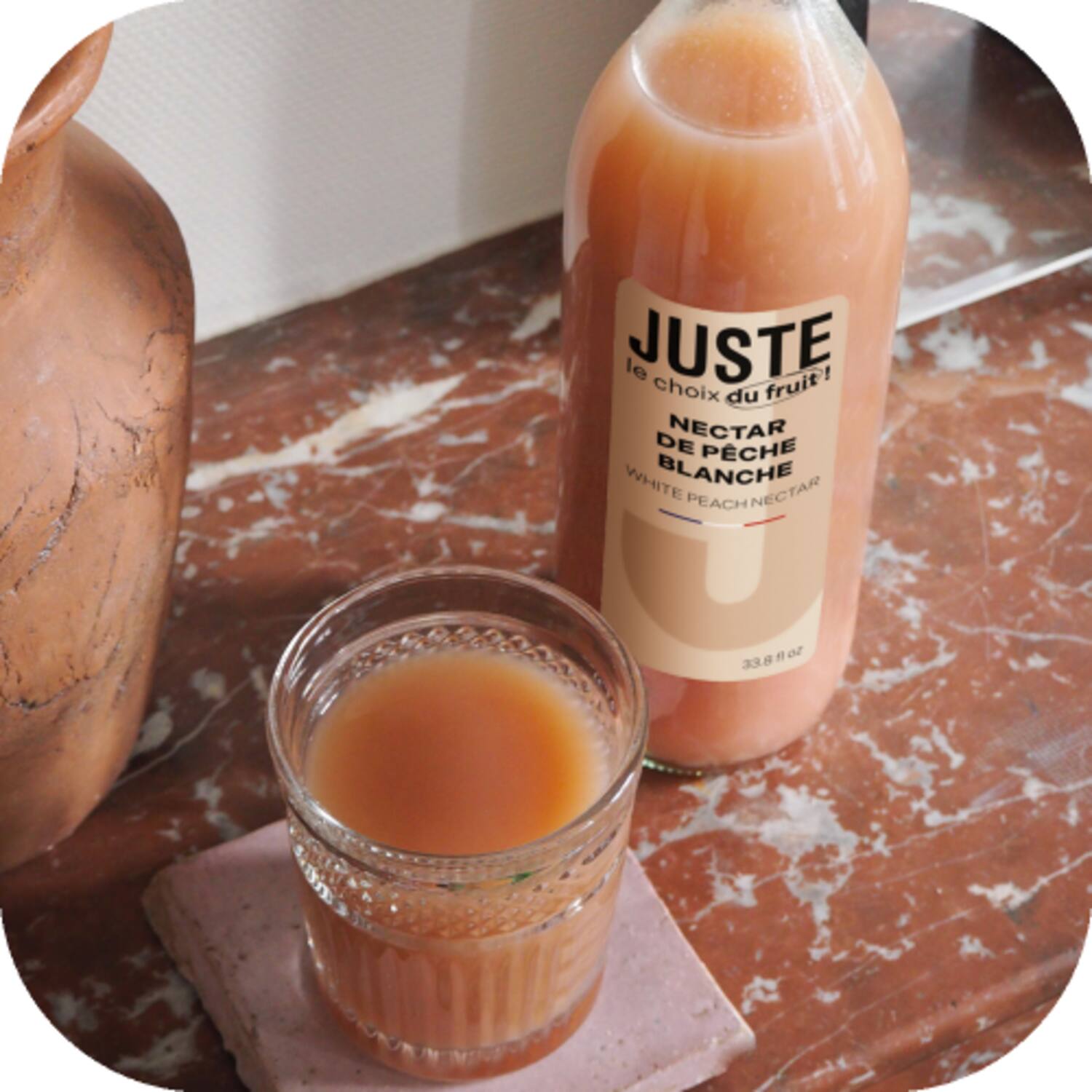 Juste nectar perzik wit 6x1l