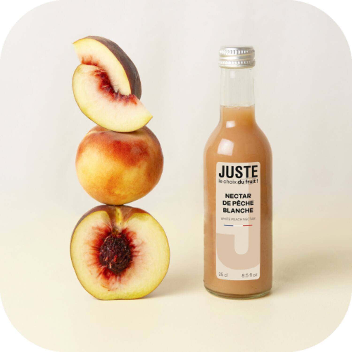 Juste nectar perzik wit 12x250ml