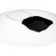 Octaview APET 225x225x80mm 1150cc zwart + deksel transp