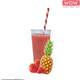 WOW fruitsmoothie ananas-aardbei 33x150g