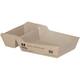 Notpla baguetteboxen karton 22x10,7x7,5cm bruin 2x65st