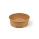Kraft saladebakken 750ml karton Ø15x6cm bruin 6x50st