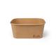 Kraft maaltijdbakken 1000ml karton 17,3x12,3x7,5cm 12x25st