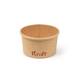 Kraft soepbekers 230ml karton Ø9,8x5,4cm bruin 20x25st