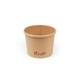 Kraft soepbekers 350ml karton Ø9,8x7,5cm bruin 20x25st