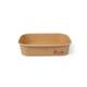 Kraft maaltijdbakken 500ml karton 17,3x12,3x4cm 12x25st