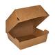 100% Fair hamburgerboxen bruin karton 115x100x70mm 4x80st