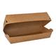100% Fair baguetteboxen bruin karton 220x105x75mm 7x25st