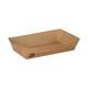 100% Fair snackbakjes A14 bruin karton 155x85x35mm 6x80st