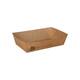 100% Fair snackbakjes A9 bruin karton 120x70x35mm 5x80st