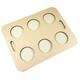 Premium Quality draagtrays met 6 gaten Ø6cm 22x28cm 50st