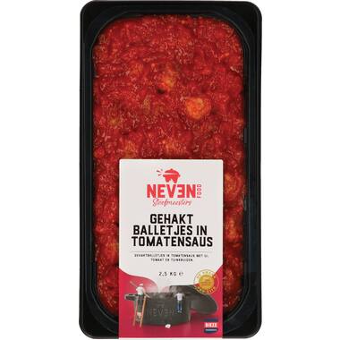Neven Food gehaktballetjes in tomatensaus 2,5kg