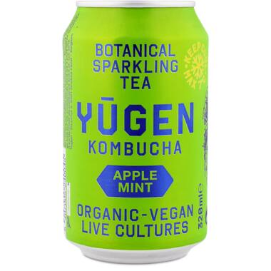 Yugen kombucha appel-munt 24x320ml