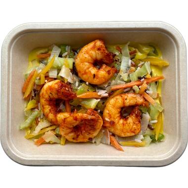 Scampi met curry en duo van rijst 450g