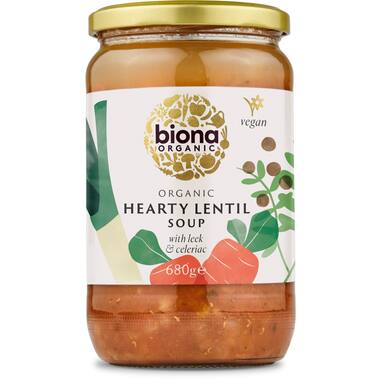 Biona hearty lentil soup 6x400g