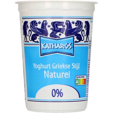 Katharos Yoghurt Griekse stijl 0% Naturel 6x500g