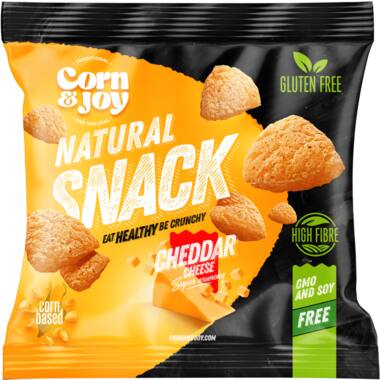 Corn & Joy natural snack cheddar cheese 7x40g
