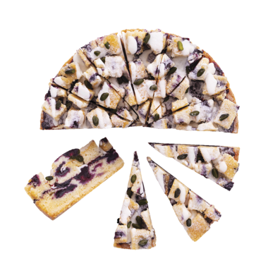 Cut the Cake taart very blue berry blondie 4x14st