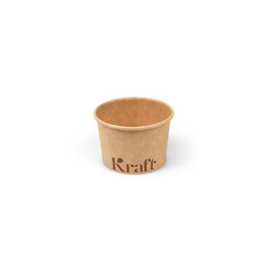 Kraft sausbakjes 45ml karton Ø6,1x4cm bruin 20x50st