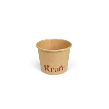 Kraft sausbakjes 60ml karton Ø6,1x4,8cm bruin 20x50st