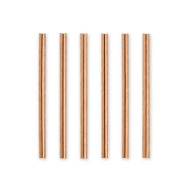 Kraft roerstaafjes papier 14cm bruin 6x1000st