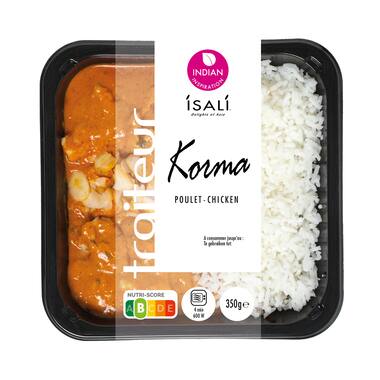 Isali kip korma met rijst 4x350g