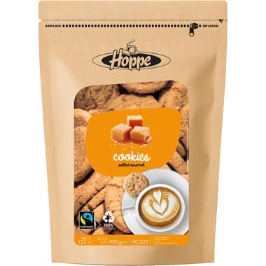 Hoppe koekjes karamel-zeezout Fairtrade 4x125st