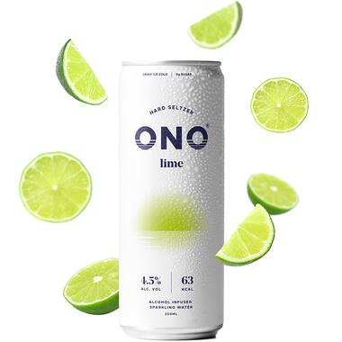 ONO hardSeltzer limoen 12x250ml