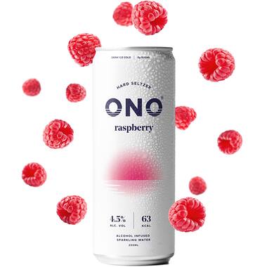ONO hardSeltzer framboos 12x250ml