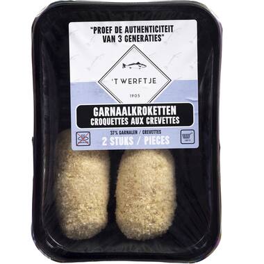 't Werftje garnaalkroketten vers 2x80g