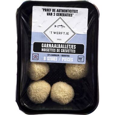 't Werftje garnaalballetjes vers 8x30g
