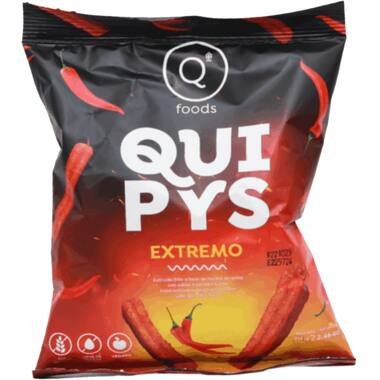 Qfoods quipys chips extreem pittig 24x70g