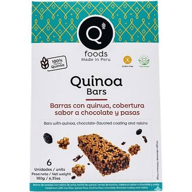 Qfoods quinoarepen rozijnen-chocolade 36x180g