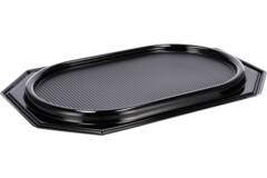 Premium Quality cateringschalen ovaal 55x36x4,5cm 10x10st