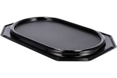 Premium Quality cateringschalen ovaal 55x36x4,5cm 10x10st