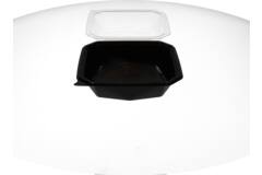 Octaview APET 185x185x90mm 800cc zwart + deksel transp