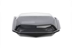 Octaview APET 225x225x65mm 925cc zwart + deksel transp