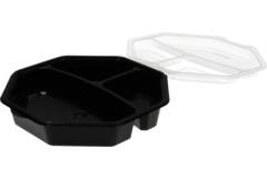 Plastic Bak Octaview zwart 3-vaks - 230x60mm 220/220/650cc