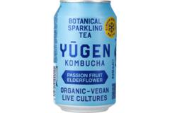 Yugen kombucha passievrucht-vlierbloesem 24x320ml