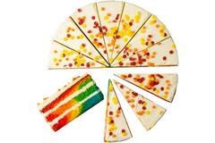 Cut the Cake rockin rainbow 4x14st