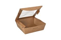100% Fair saladebak 650ml karton 120x120x45mm 3x40st