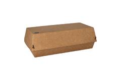 100% Fair baguetteboxen bruin karton 220x105x75mm 7x25st